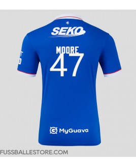 Günstige Rangers Mikey Moore #47 Heimtrikot 2025-26 Kurzarm